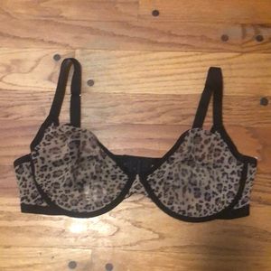 Cuup Leopard Print Mesh Bra